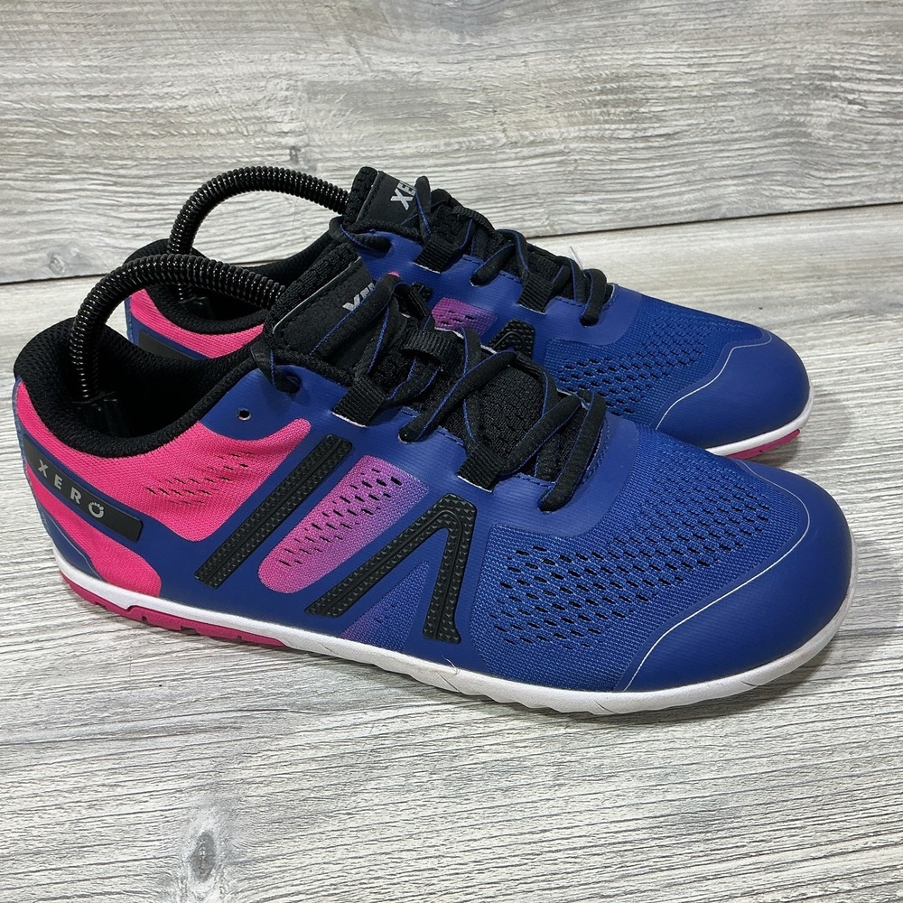 XERO HFS Women's 8 Barefoot Minimalist Running Shoe Pink Purple Ombre Walk Sport